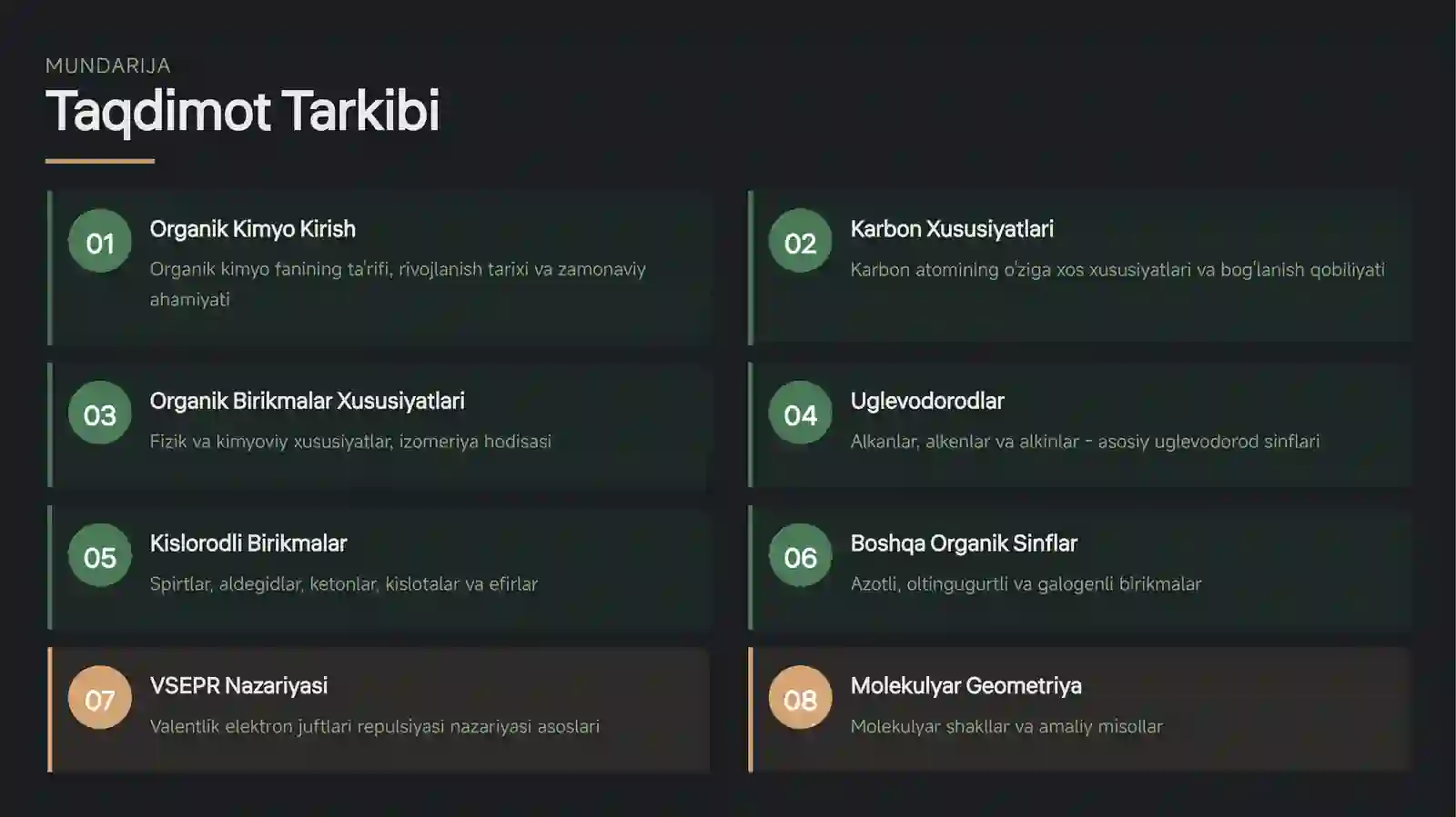 Organik Kimyo 2