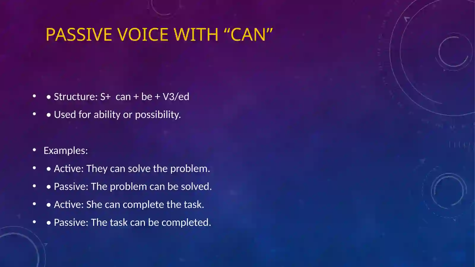 Passive Voice with “Will” & Modals 2