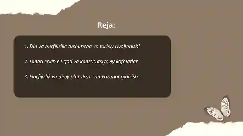 Din va hurfikrlik 2