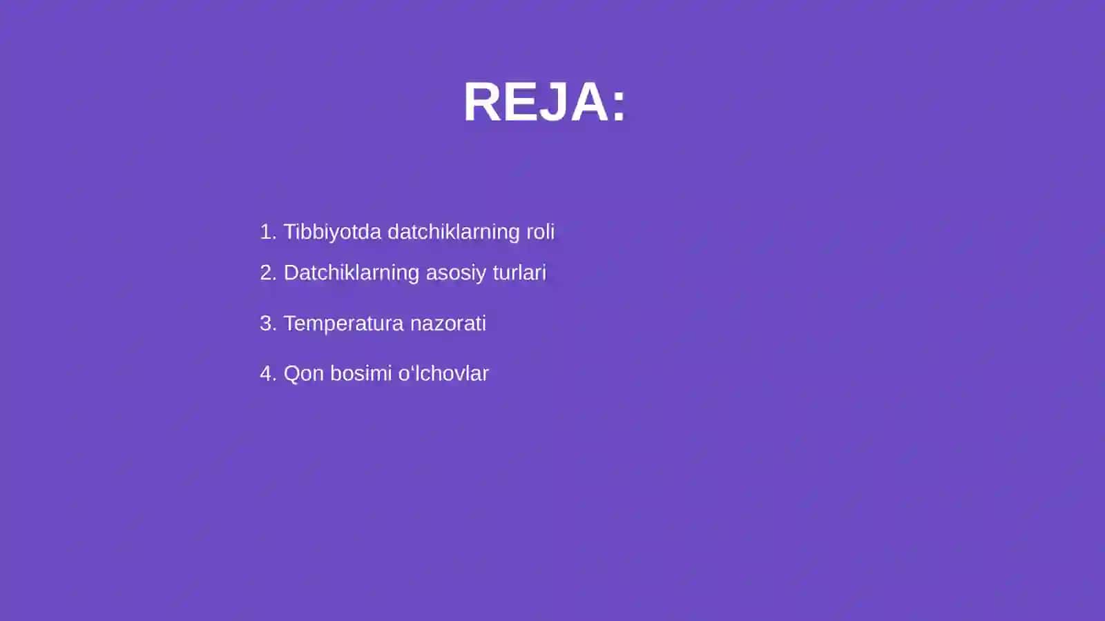 Tibbiyotda datchiklarning qoʻllanilishi 2