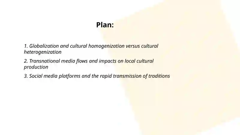 Globalization and Cultural Exchange 2