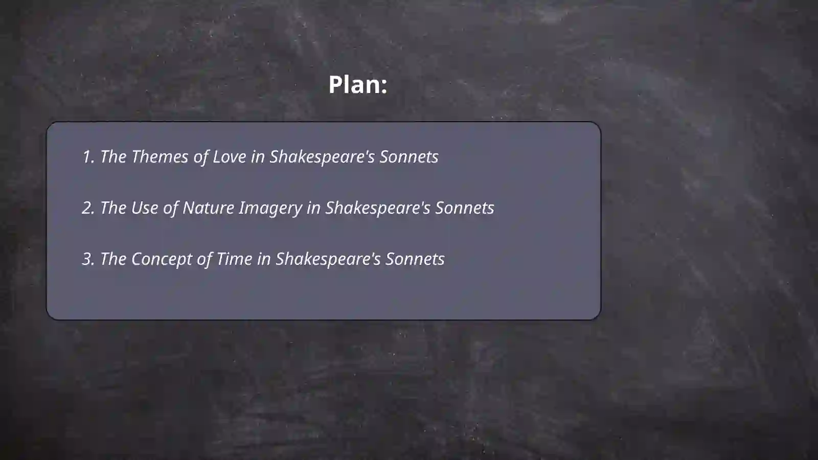 Shakespeare's sonnets 2