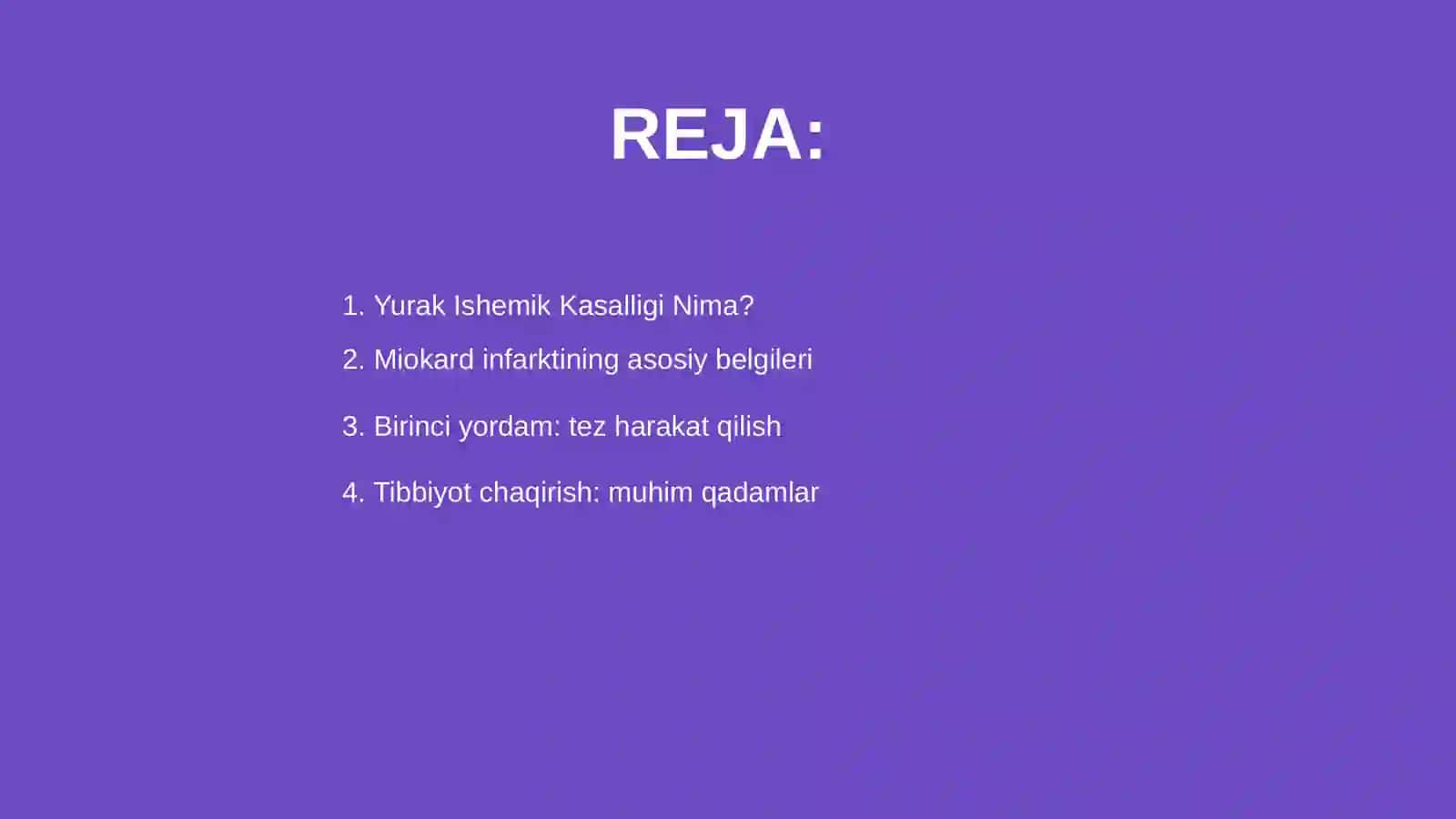 Yurakning Ishemik kasalligi Miokard Infarktida birinchi yordam 2