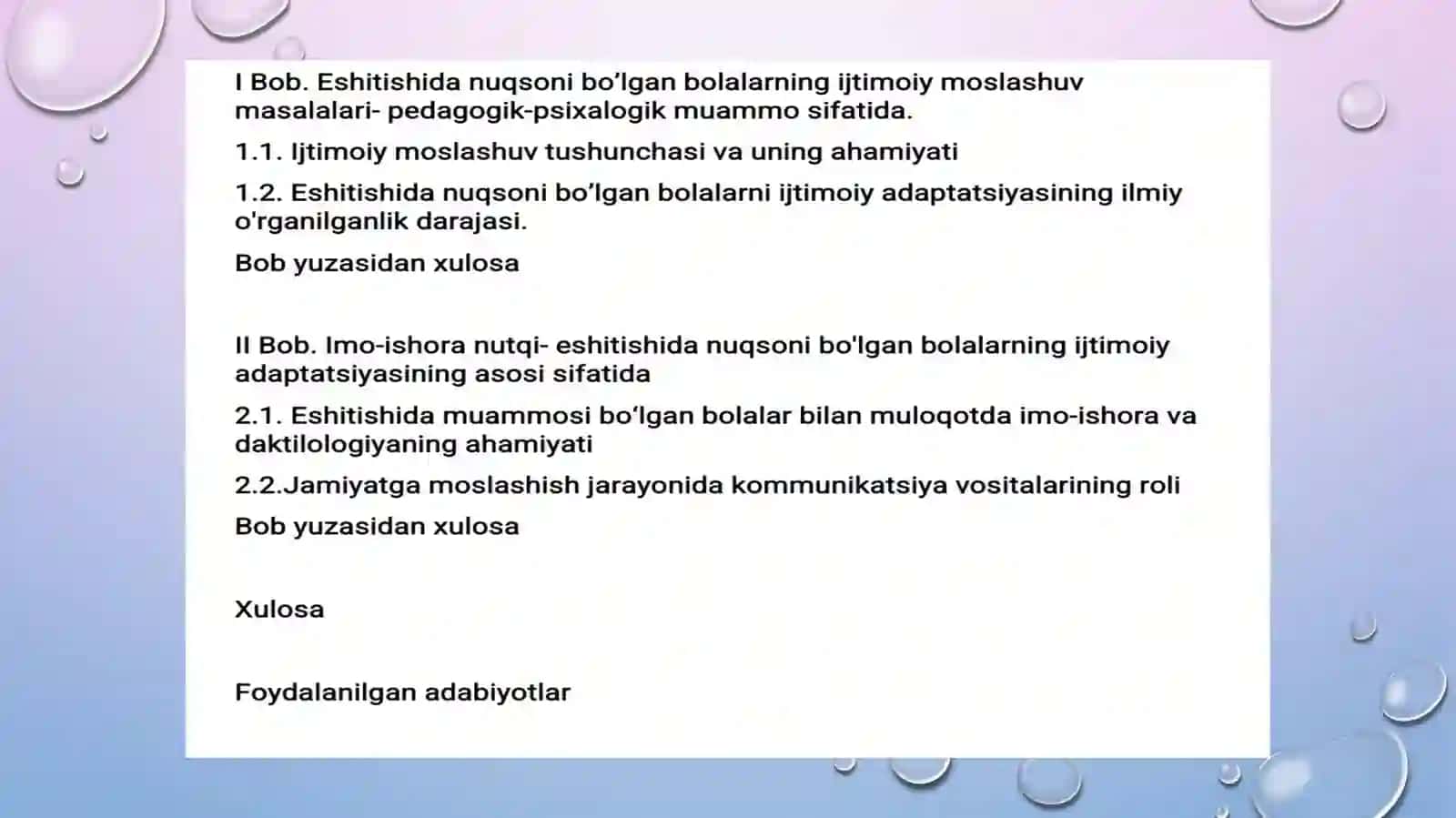 Nogirongilar qo‘llab–quvvatlash tadbirlari 2