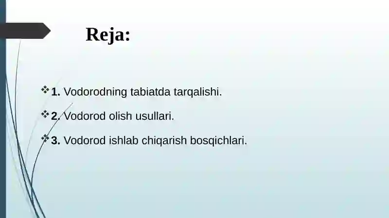 vodorod ishlab chiqarish texnologiyasi 2