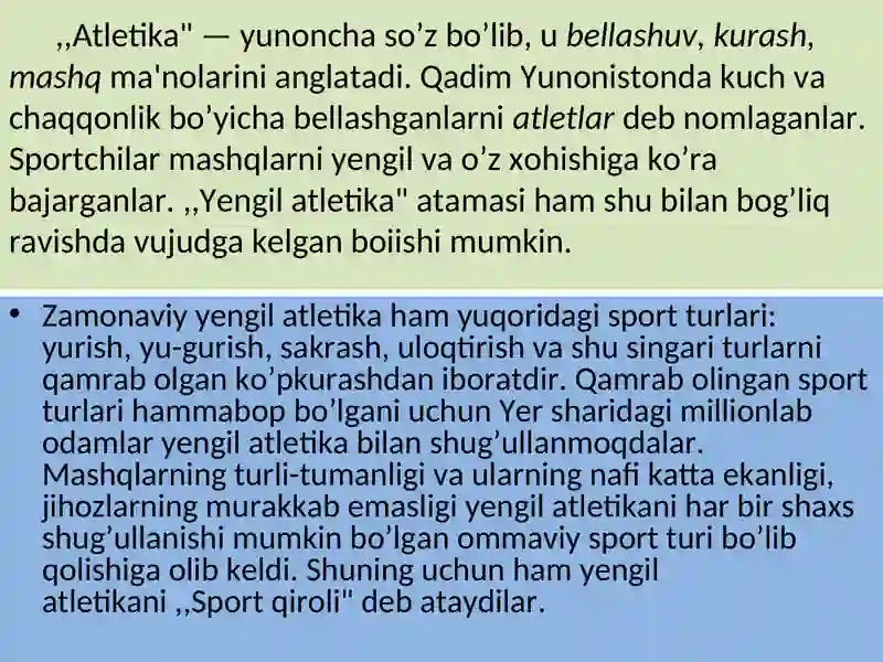 YENGIL ATLETIKA 2