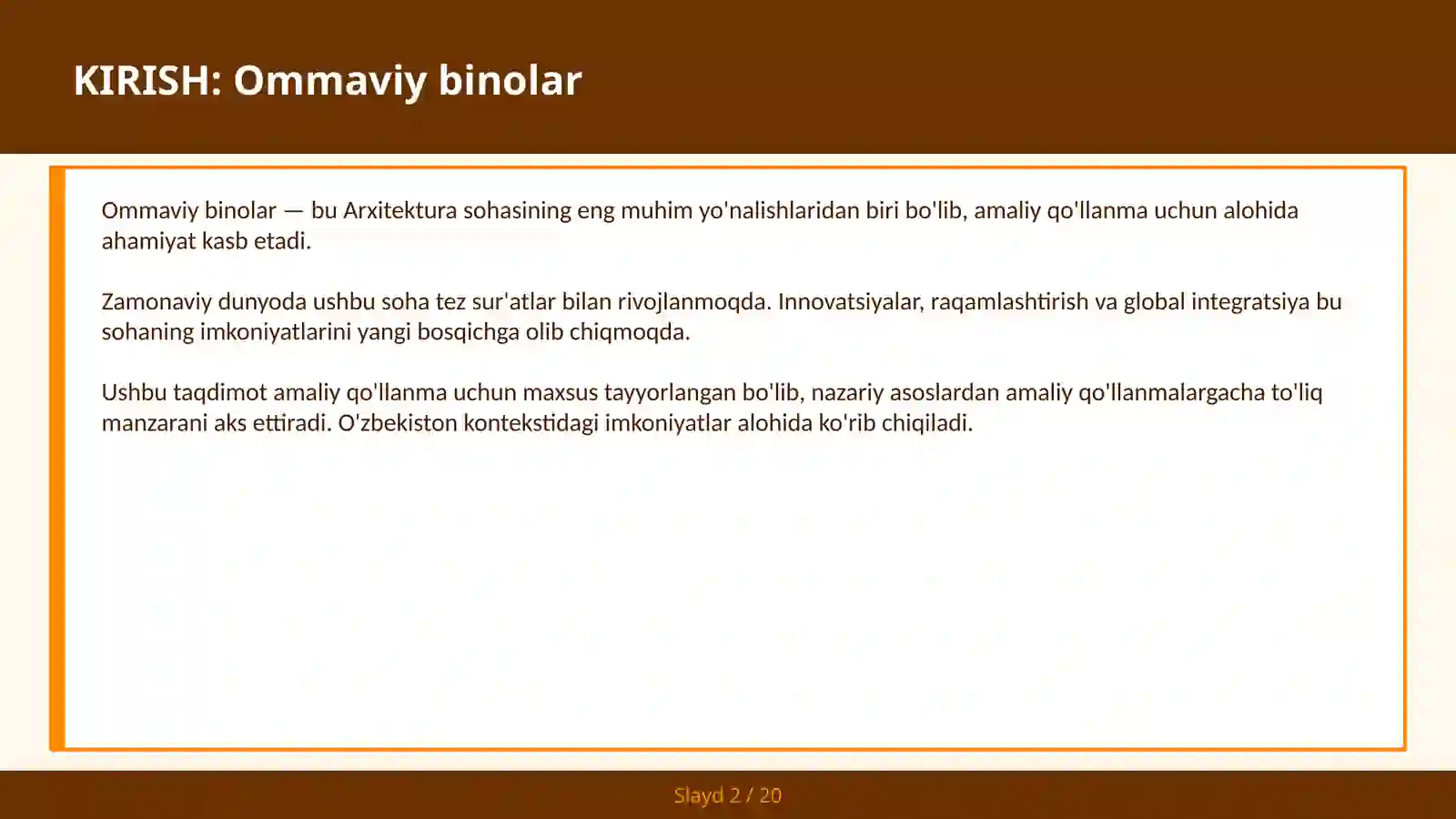 Ommaviy binolar 2