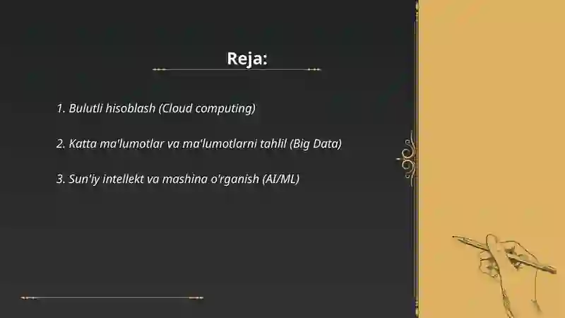 Raqamli Iqtisodiyotning asosiy texnologiyalari 2
