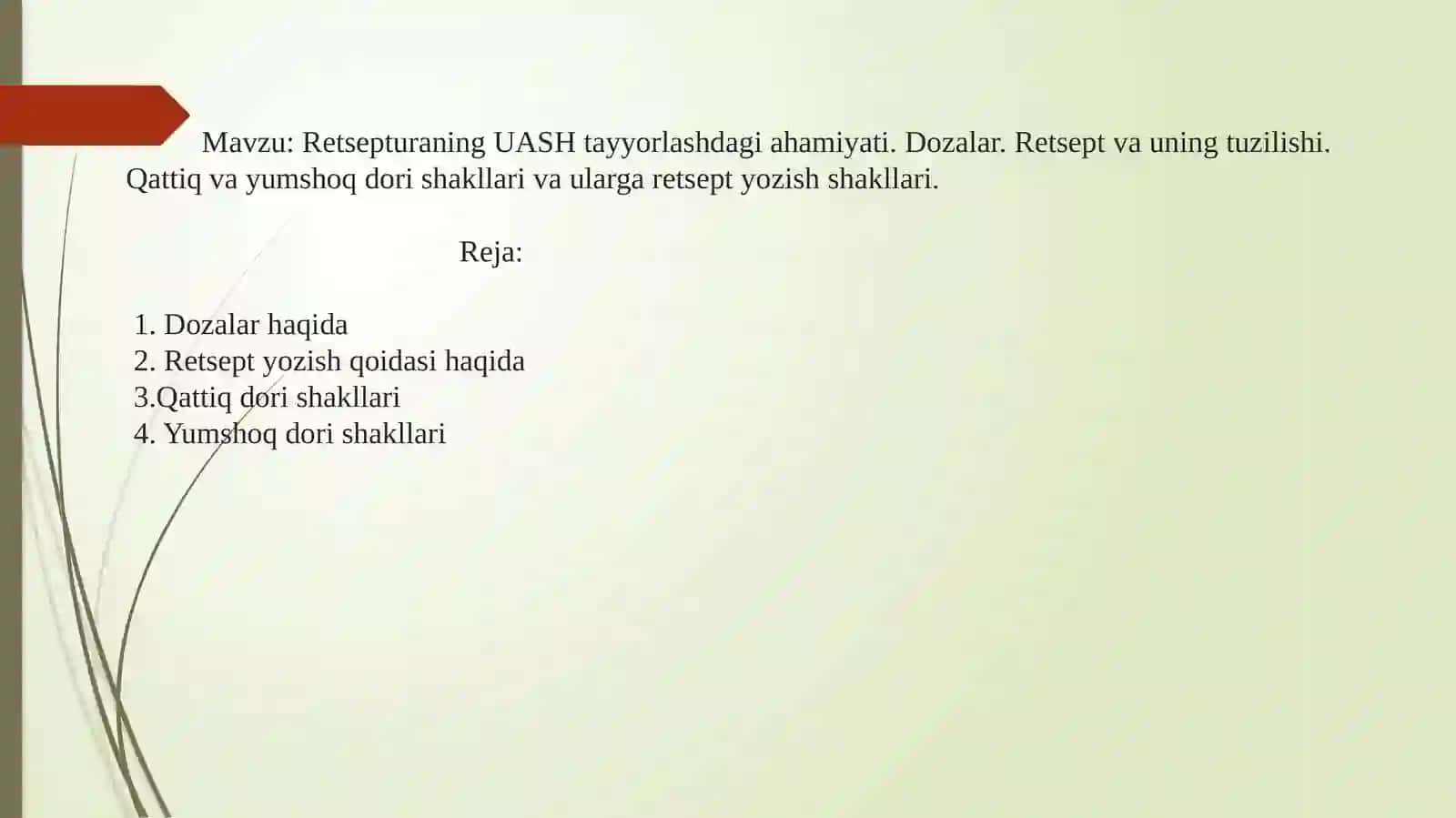 Pediatriya ishi yo’nalishti 304-A guruhta talabasi 2