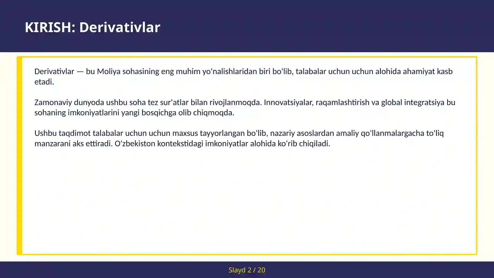 DERIVATIVLAR 2