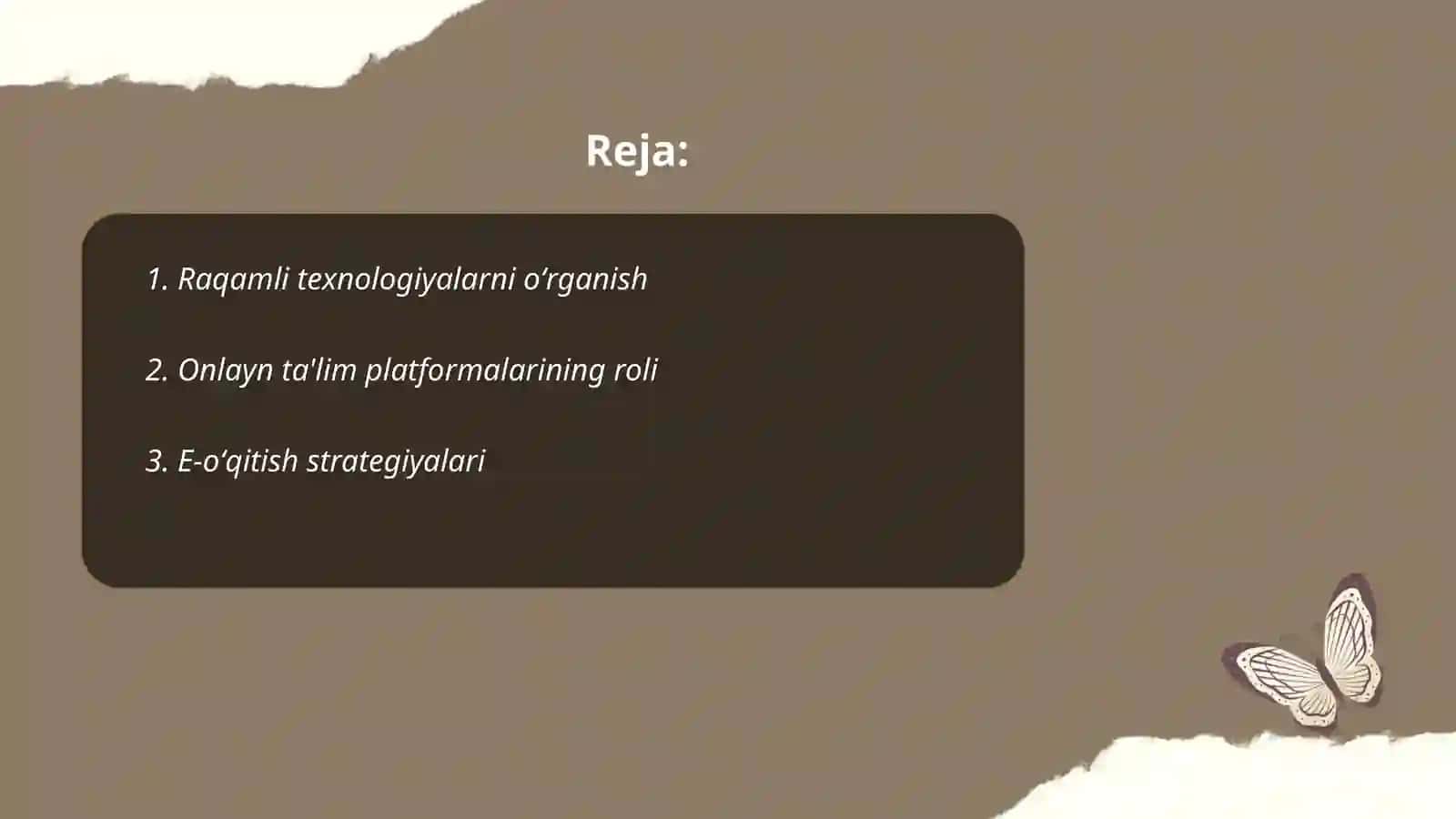 Texnalogiya oʻqitish darslari va ularga qoʻyiladigan talablar 2