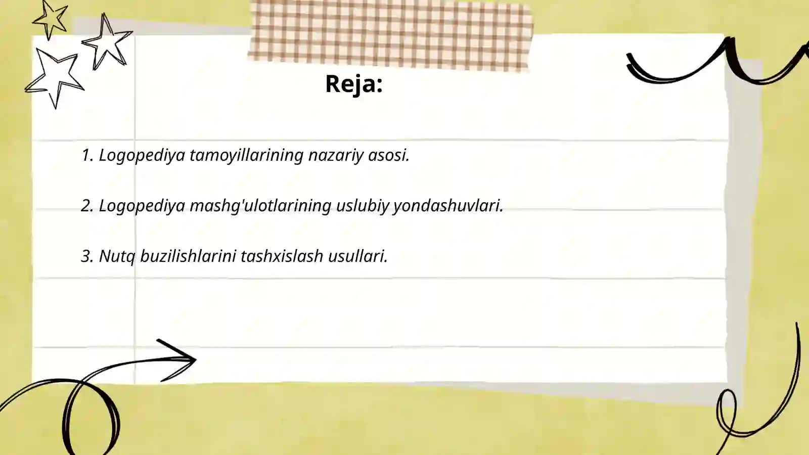 Logopediya fanining tamoyillari, metodlari 2