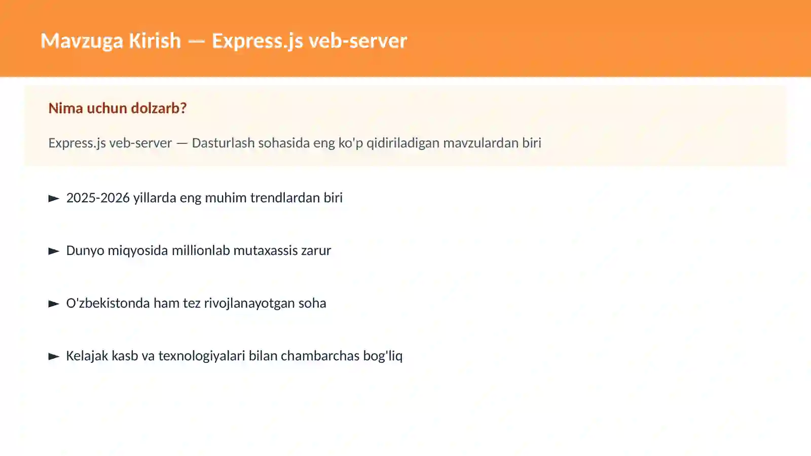Express.js veb-server 2