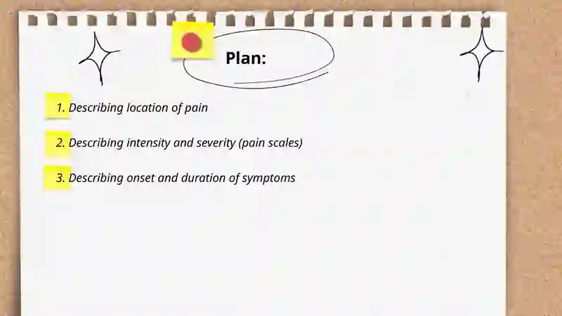 Talking about symptoms 2