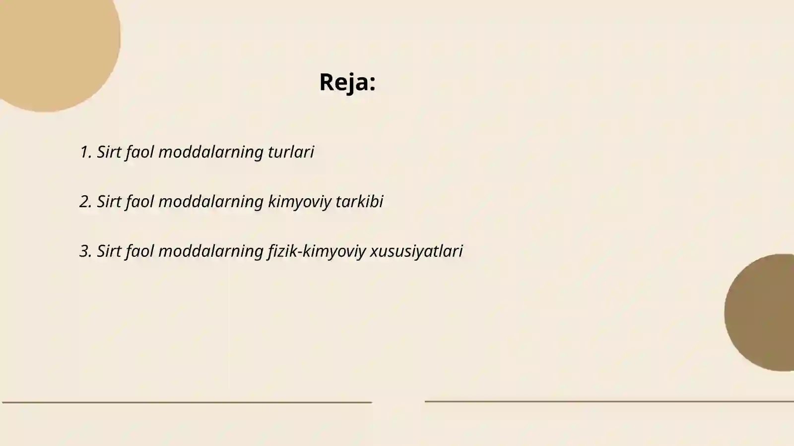 Sirt faol moddalarning tushilishi 2