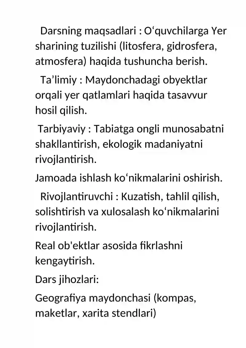 Dars ishlanma 2