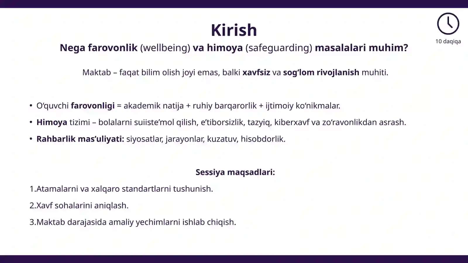 Maktablarda Farovonlik va Xavfsizlik 2