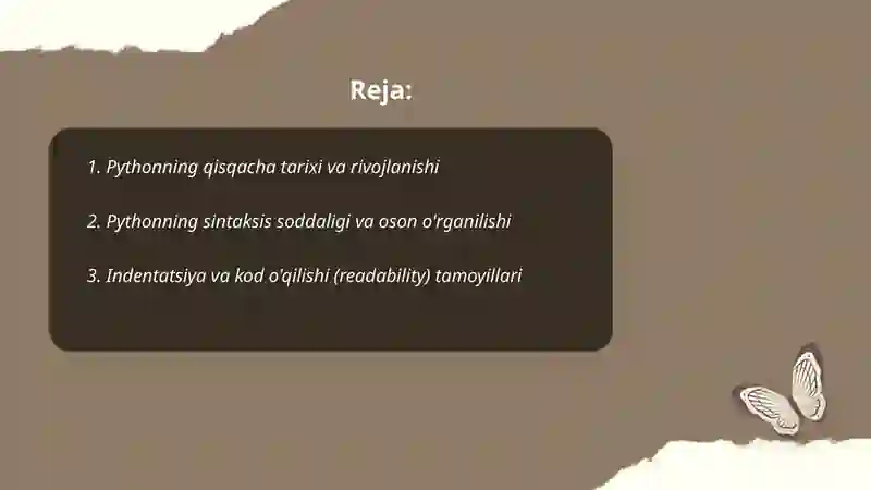 Python dasturlash tili 2