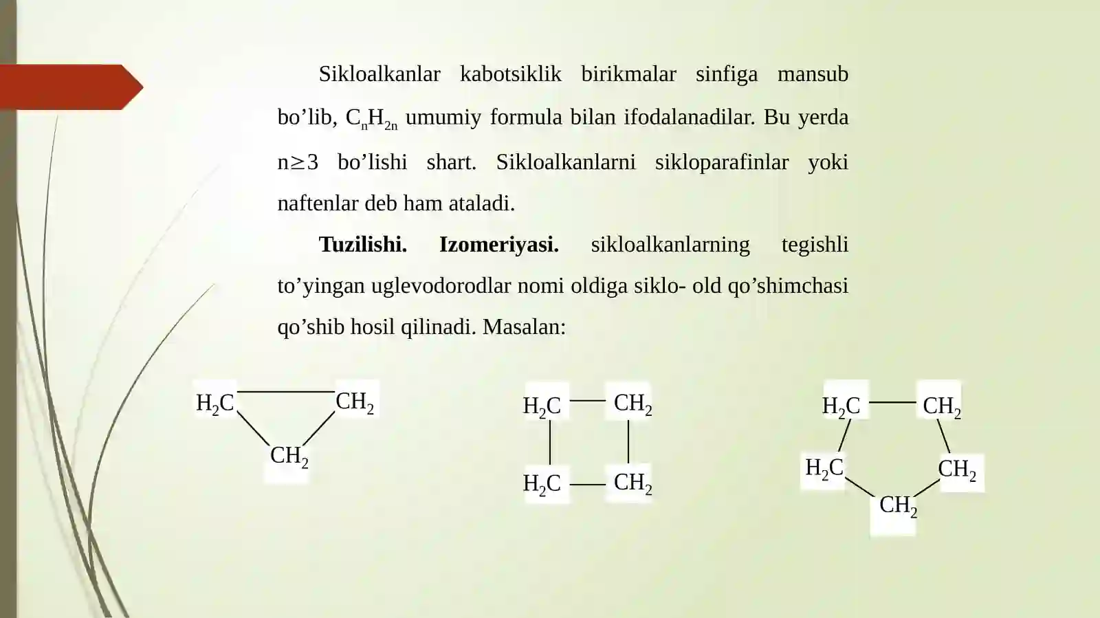 Sikloalkanlar 2