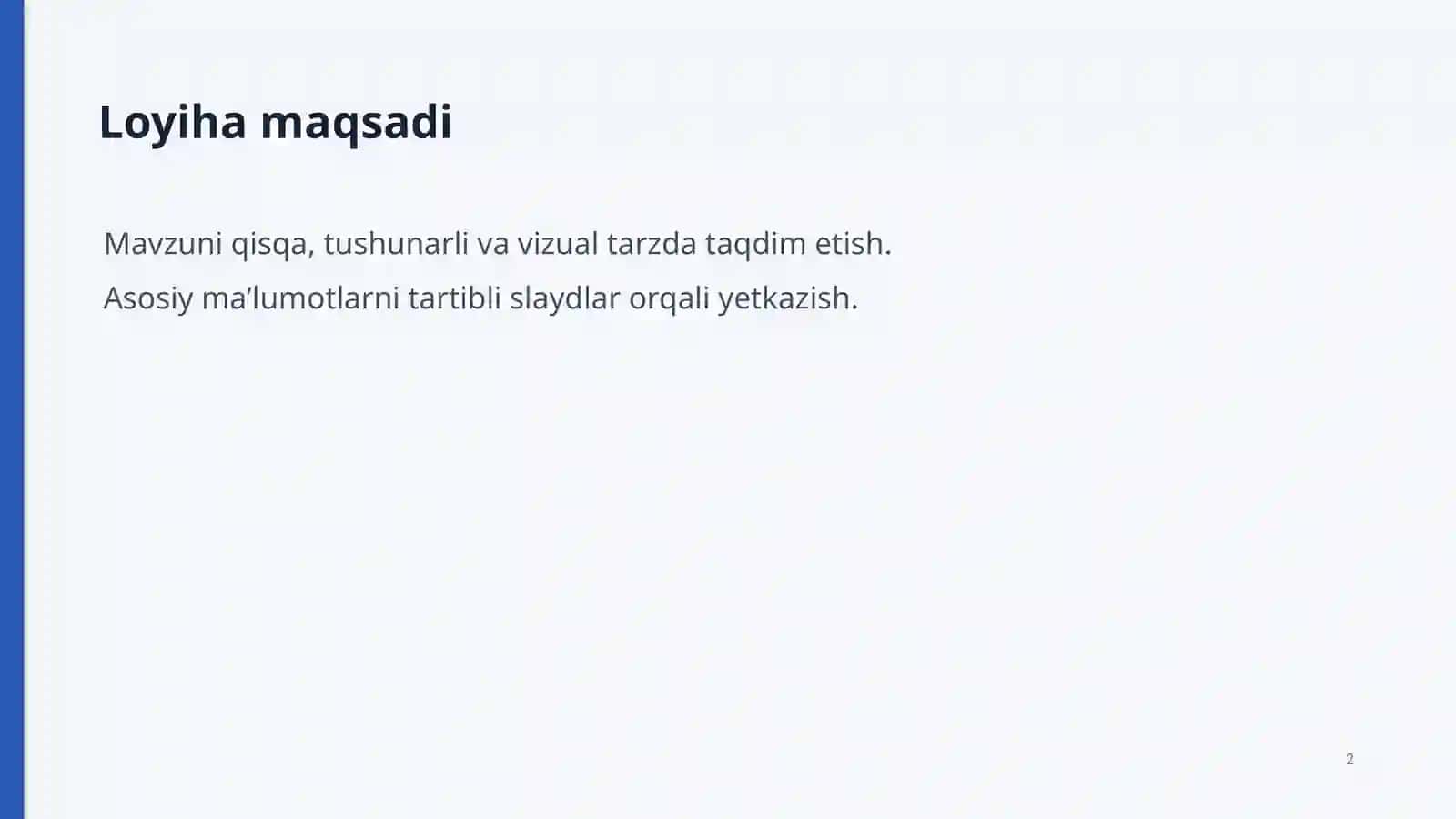 PowerPoint prezentatsiya tayyorlash 2