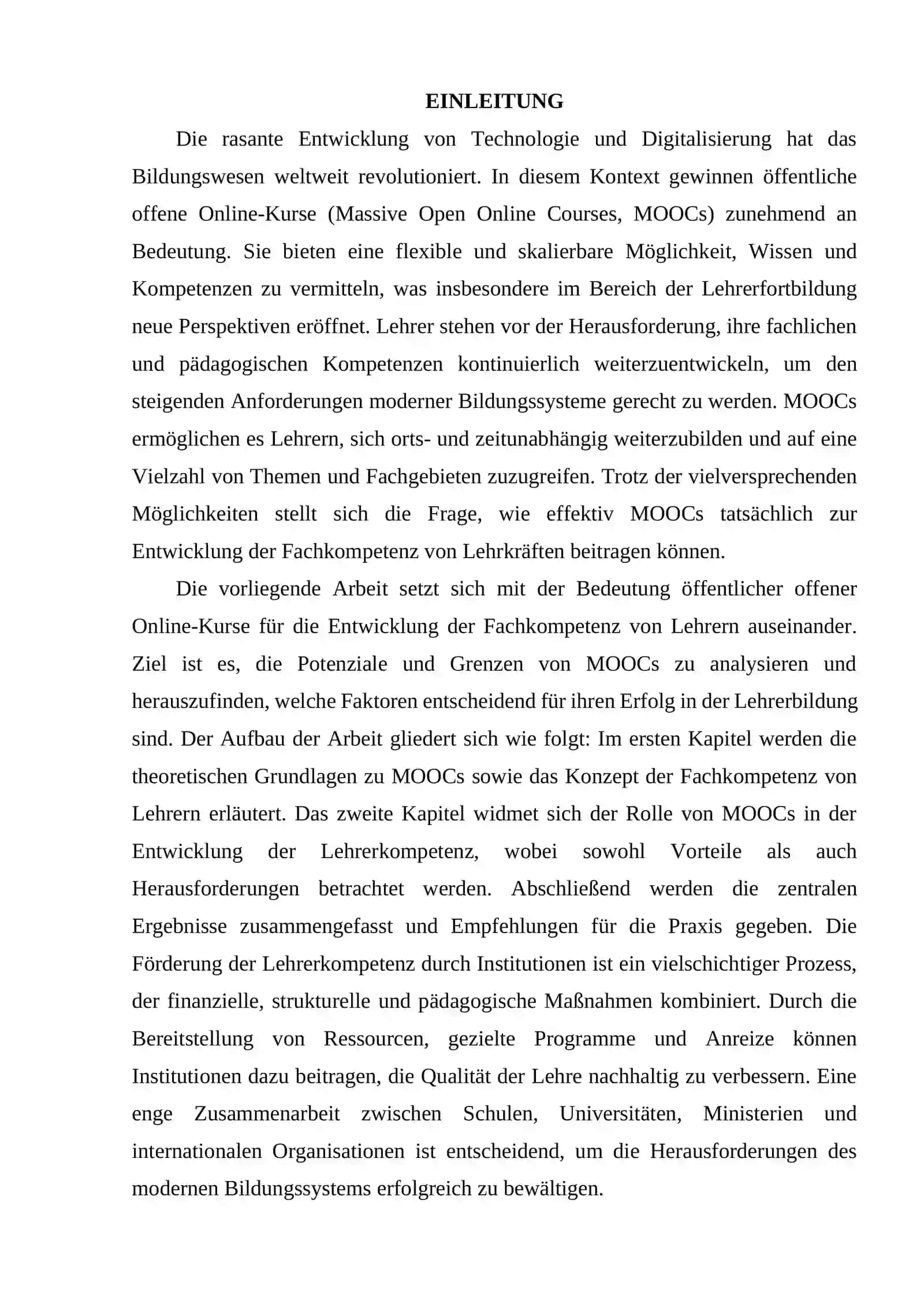 DIE BEDEUTUNG ÖFFENTLICHER OFFENER ONLINE-KURSE FÜR DIE ENTWICKLUNG DER FACHKOMPETENZ DES LEHRERS 2