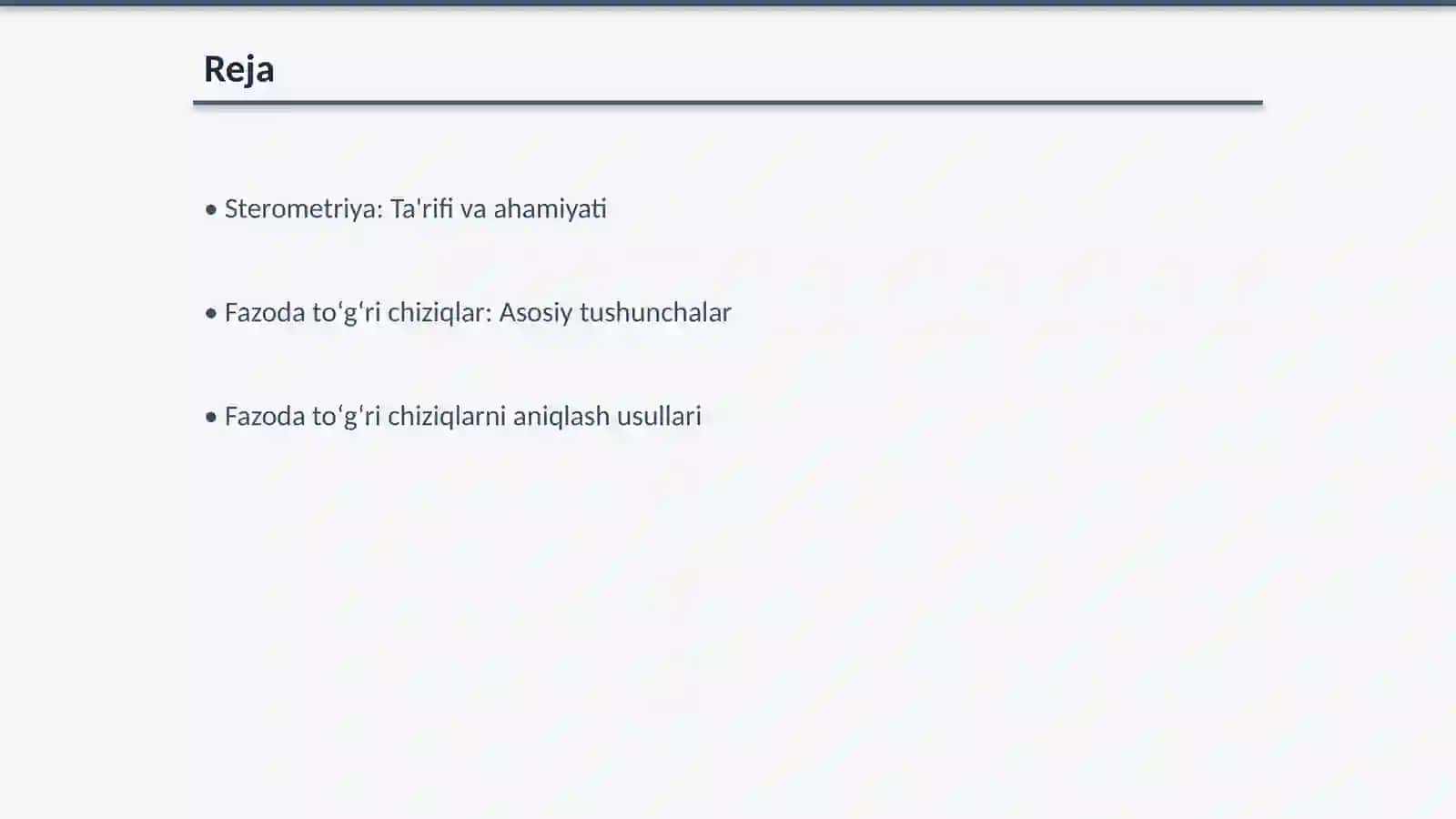 Sterometriya: Ta'rifi va ahamiyati 2