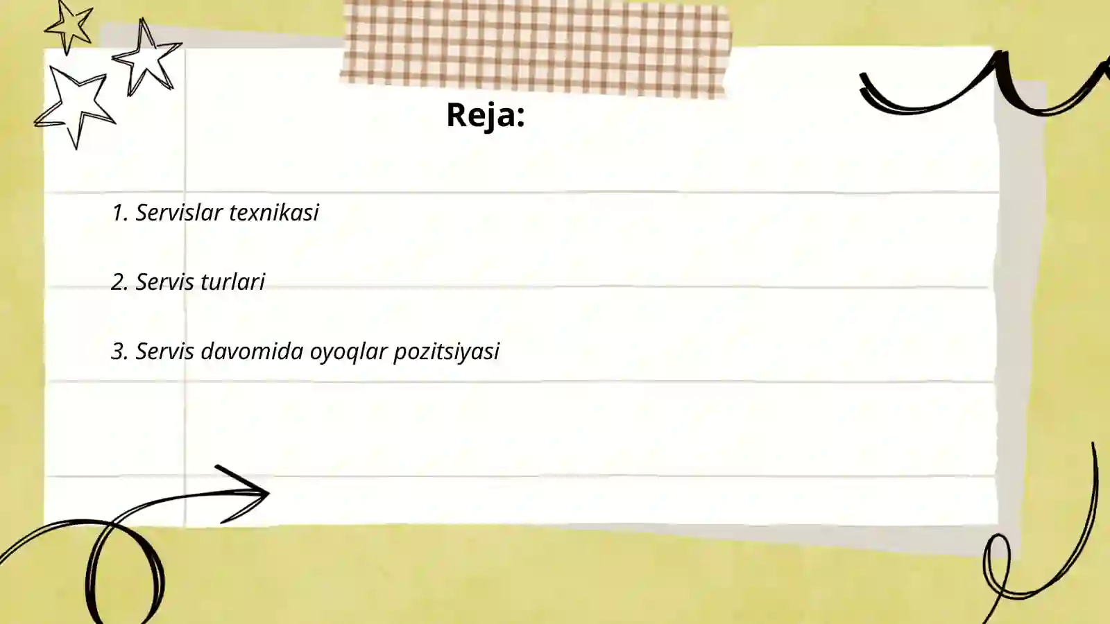 Servislar texnikasi 2