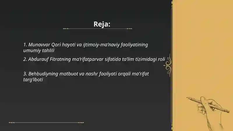 Jadid maʼrifatparvarlarining oʻlka ijtimoiy-maʼnaviy hayotida tutgan oʻrni 2