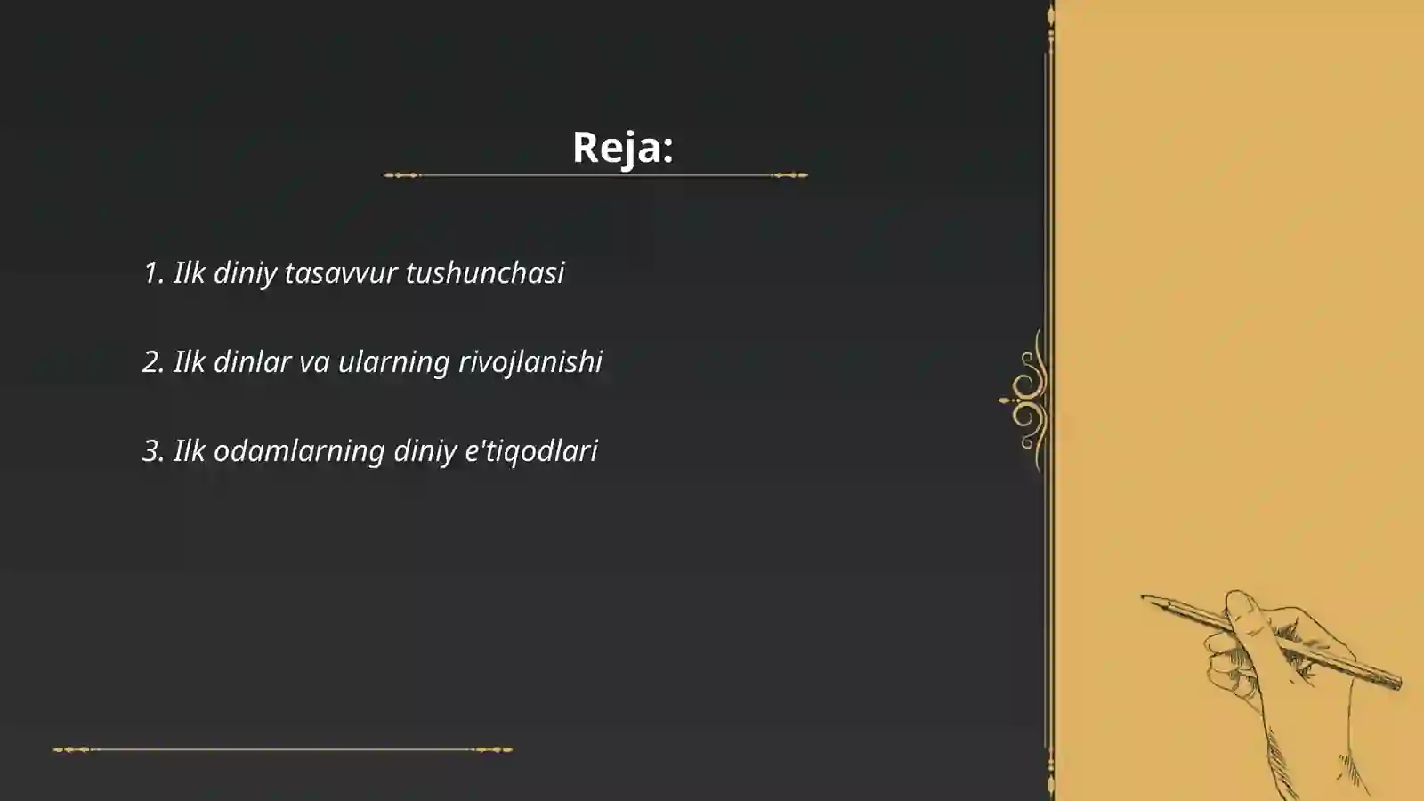 Ilk diniy tasavvur 2