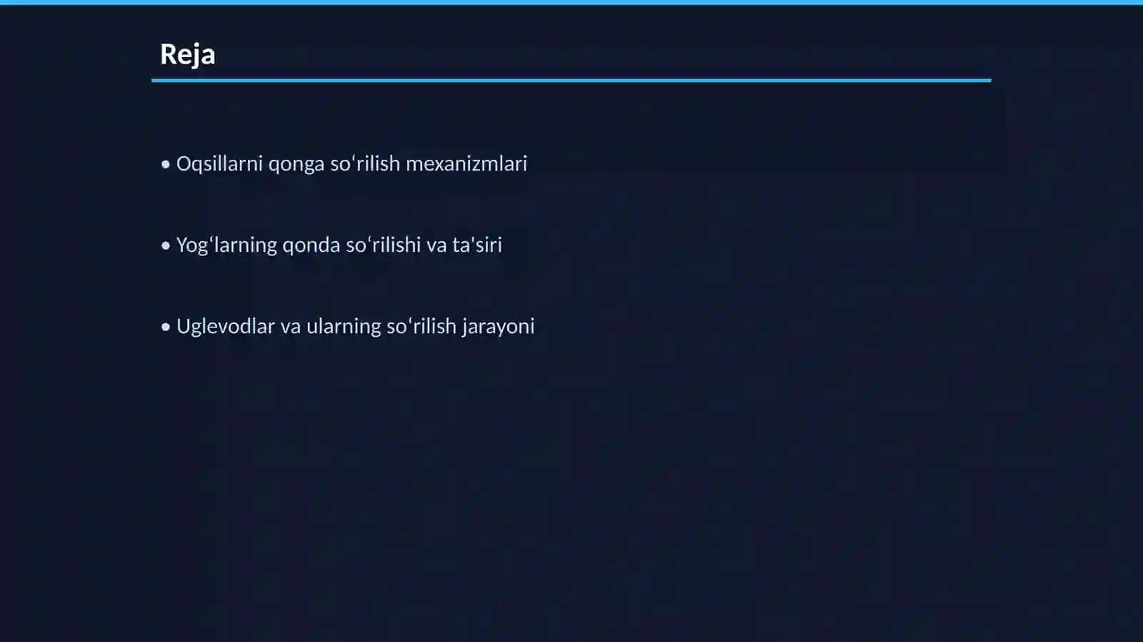 Oziq moddalarning qonga so‘rilish mexanizmlari 2
