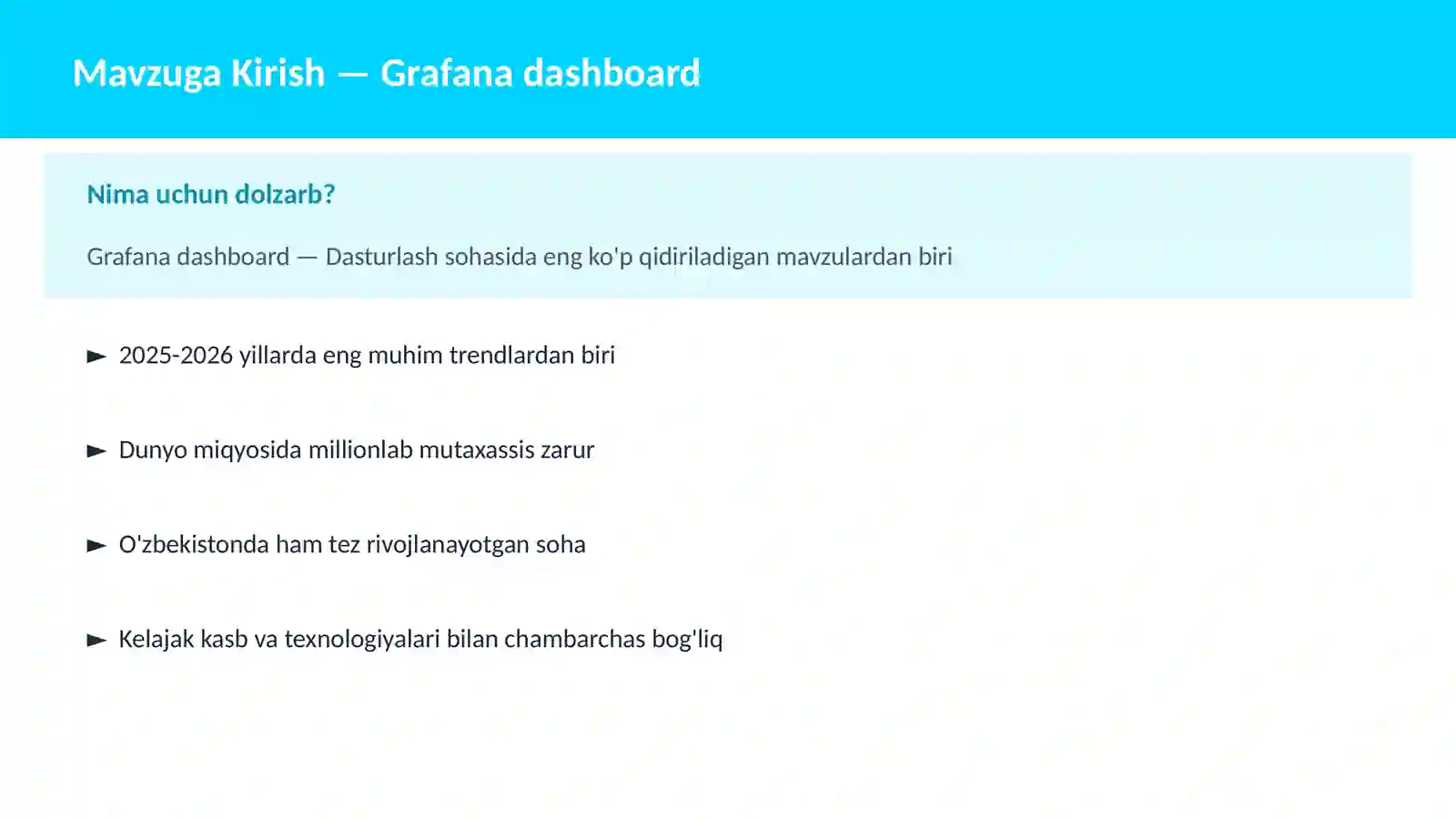 Grafana dashboard 2