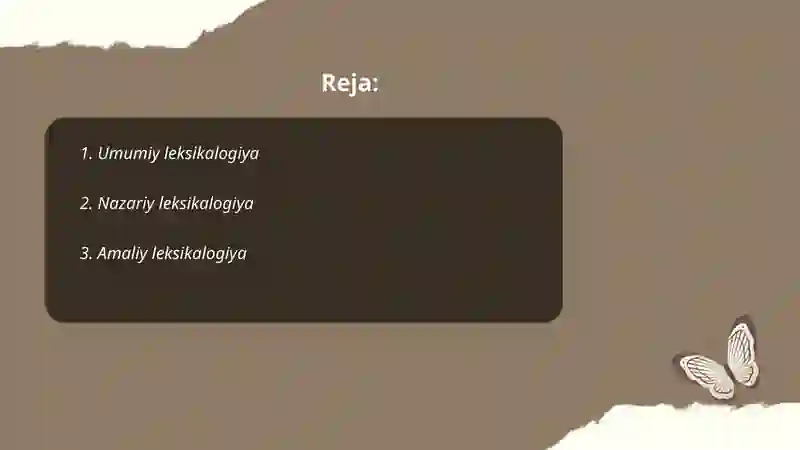 Leksikalogiyaning turlari 2
