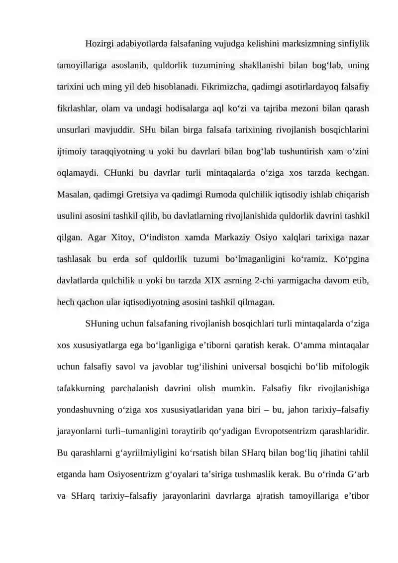 SHarq falsafasi 2