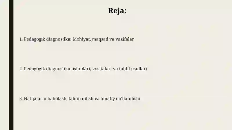 Pedagogik diagnostika 2