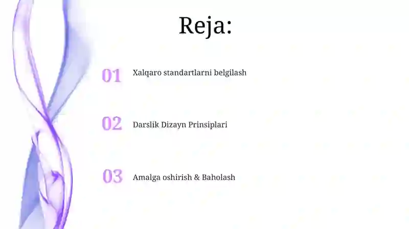 Xalqaro standartlar asosida o'quv dasturini ishlab chiqish 2