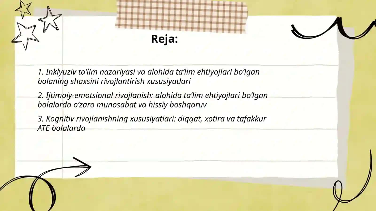 Inklyuziv taʼlim nazariyasi va alohida taʼlim ehtiyojlari 2
