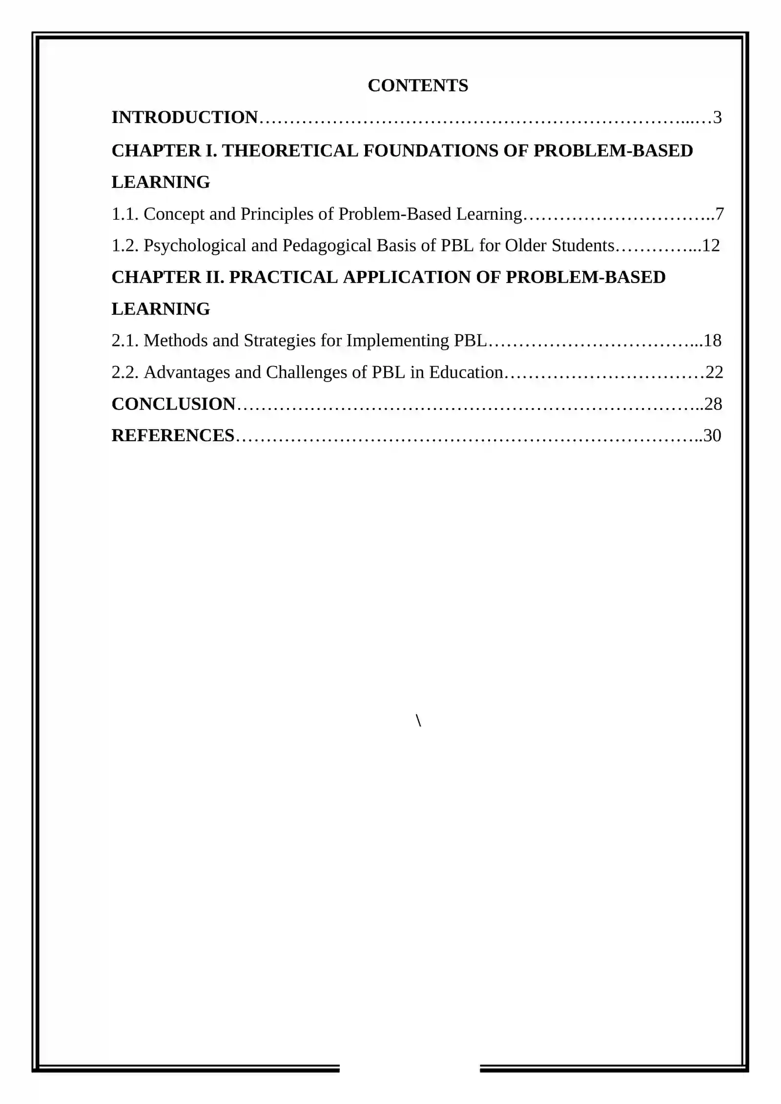 Problem-based learning for older students 2