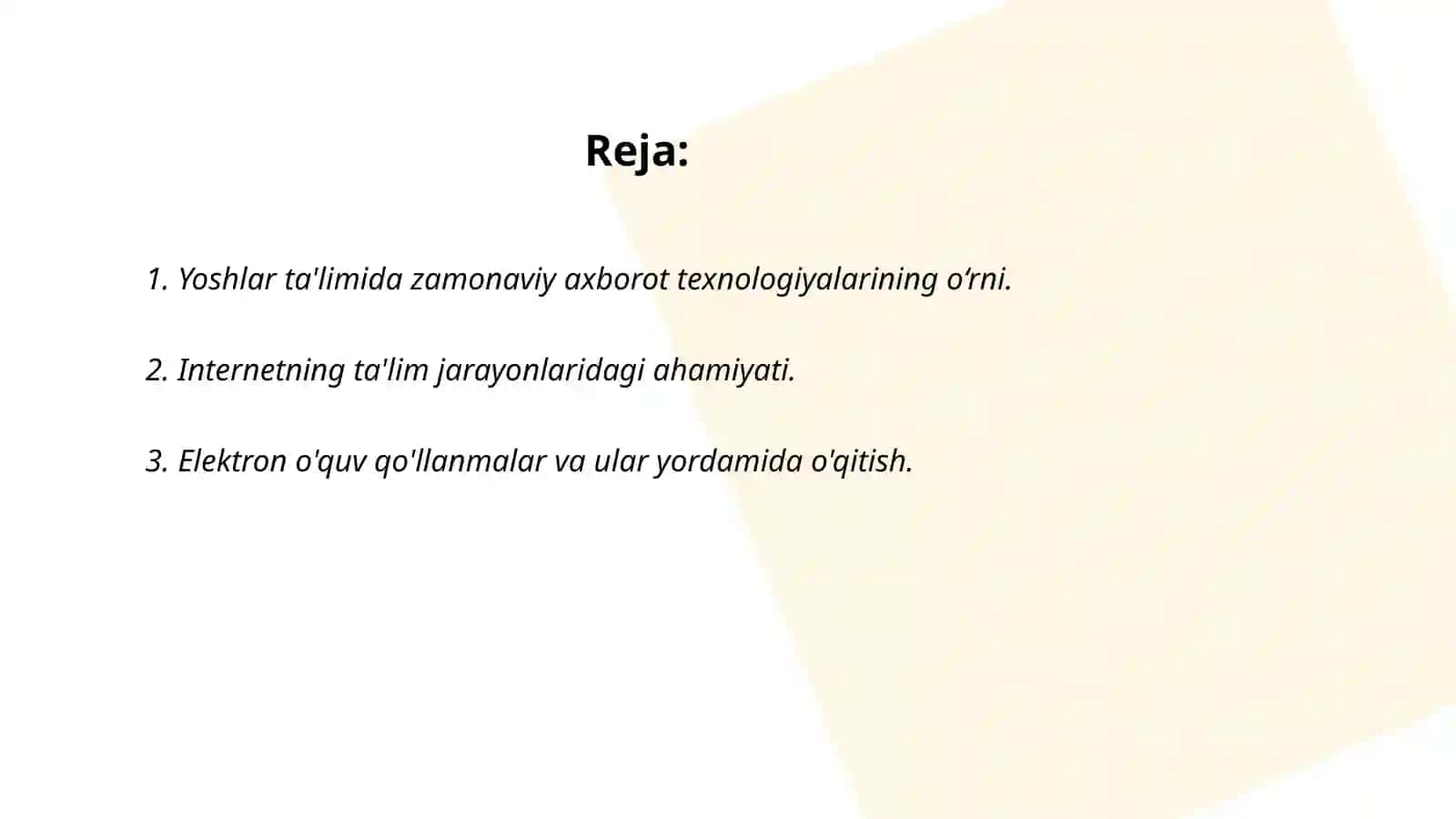 Yoshlar ta'lim-tarbiyasida zamonaviy axborot texnologiyalari 2