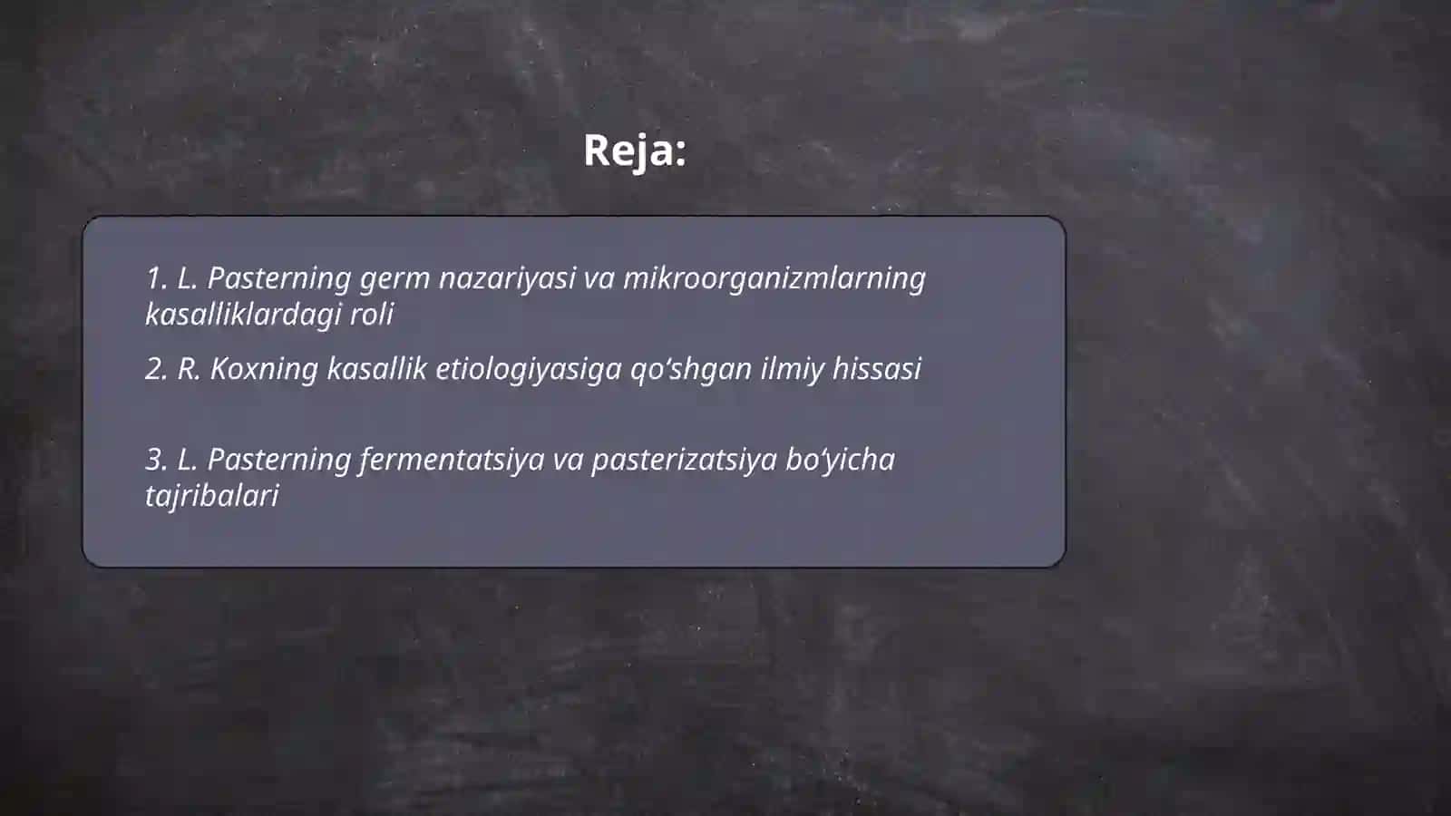 Mikrabiologiyani rivojlanishiga L. Paster va R. Kox ishlari 2