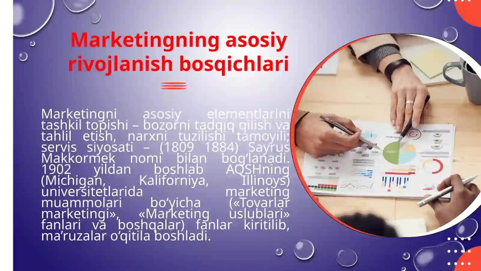 Marketingning asosiy rivojlanish bosqichlari 2