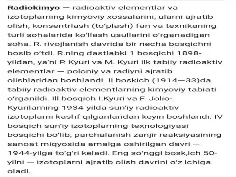 Radiokimyo 2