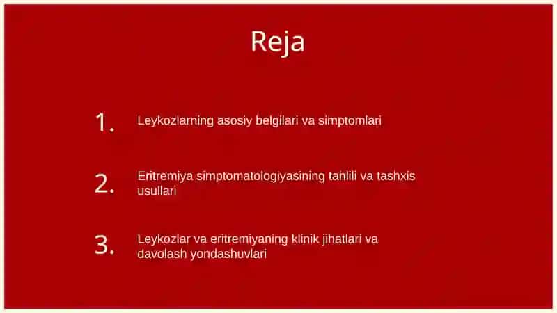 Leykozlar.Eritremiyasimptamotalogiyasi 2