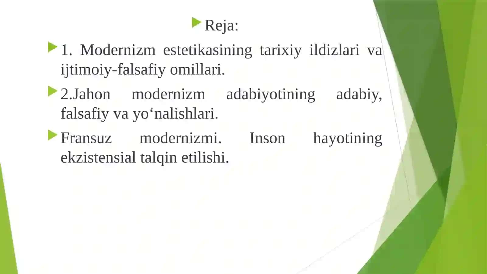 Jahon modernizm adabiyoti 2