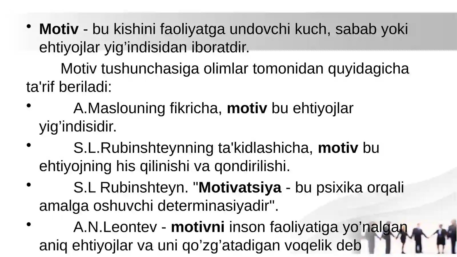 Motiv va motivatsiya 2