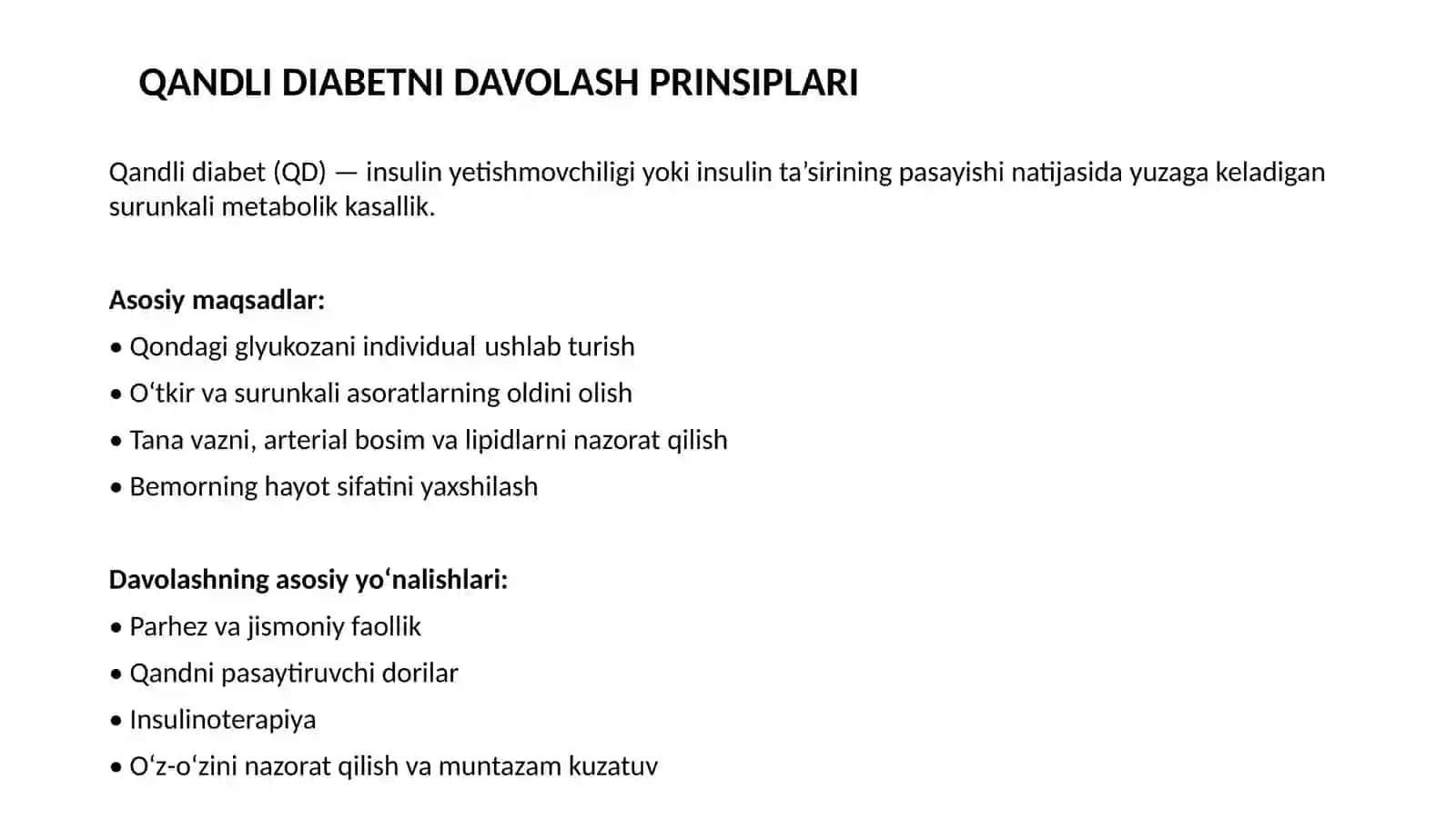 QANDLIDIABETNIDAVOLASHPRINSIPLARI 2