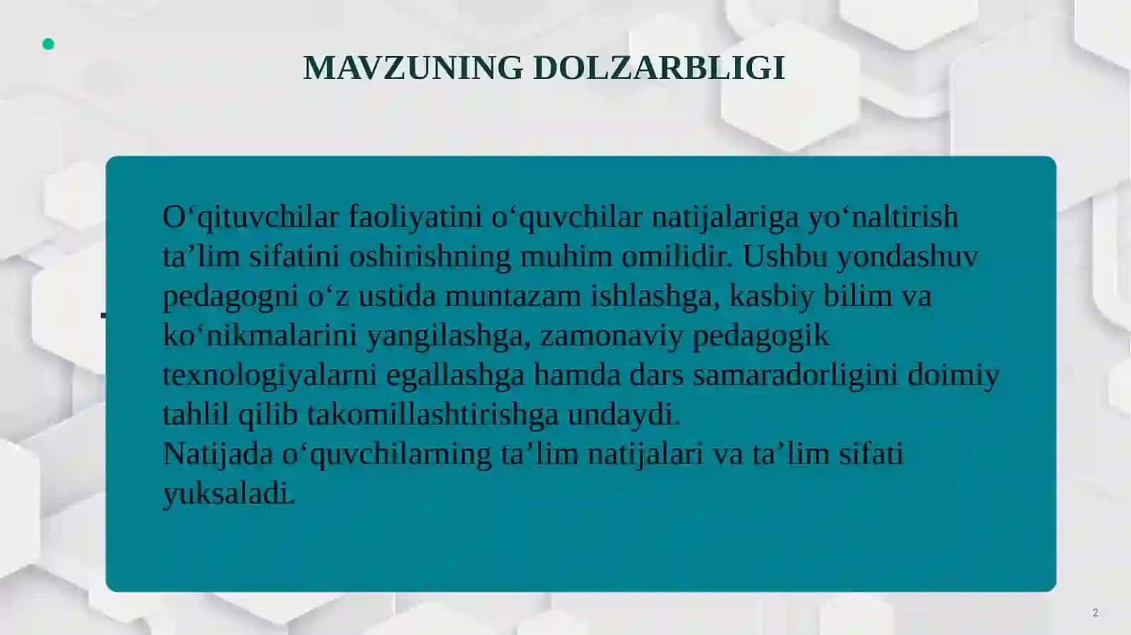 MENEJERLIK O‘QUVKURSI TINGLOVCHISI 2