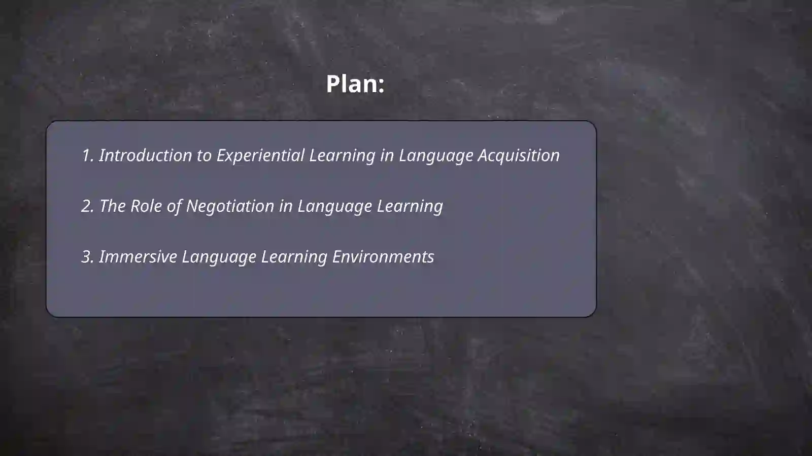 Experiental and negotiated language learning 2
