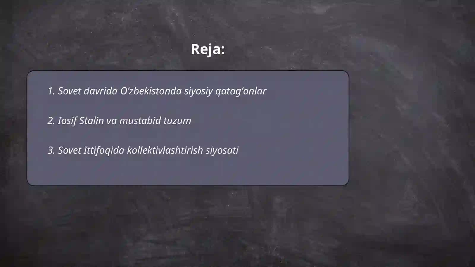 Mustabid tuzum davri 2