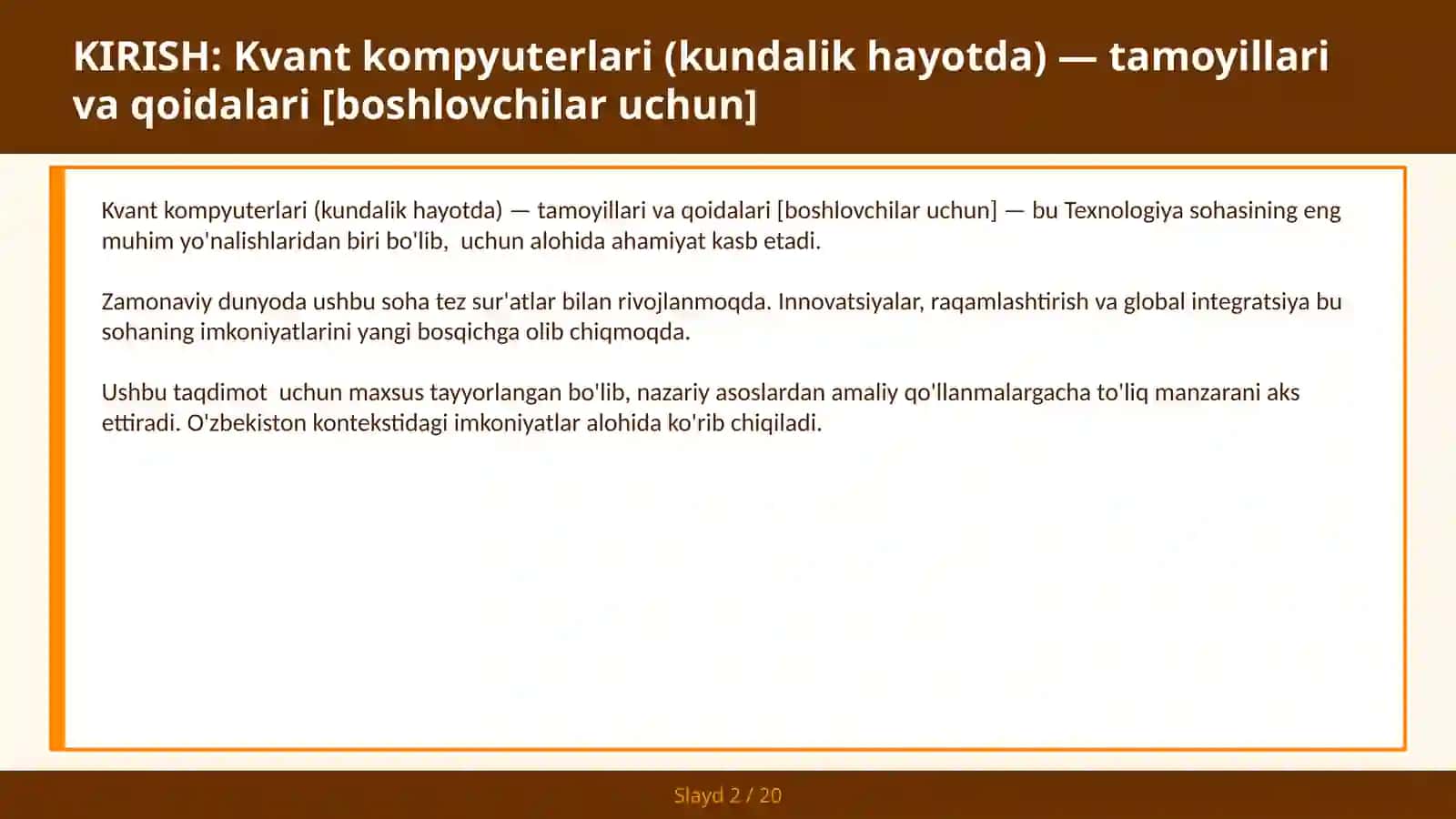 Kvant kompyuterlari (kundalik hayotda) — tamoyillari va qoidalari [boshlovchilar uchun] 2