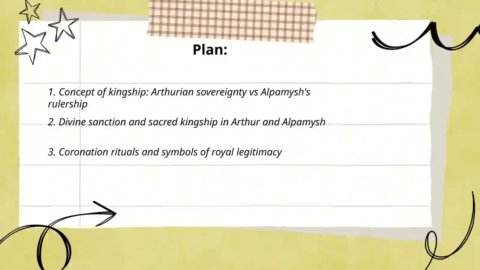 The Ideal King: A Comparative Analysis of King Arthur and Heroes in the TurkicEpic Alpamysh 2